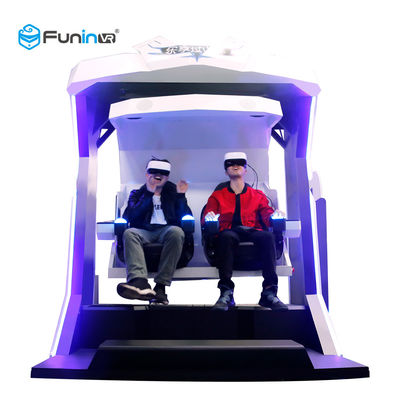 la chaise deux des montagnes russes 9D VR de simulateur de 200kg 220V Funin VR Chine posent le simulateur à vendre la tôle