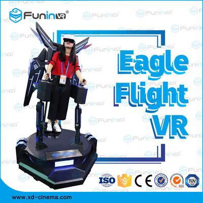 Eagle noir Flight Simulator avec lance de tir/220V 360 cinéma interactif de la vue 9D VR de degré