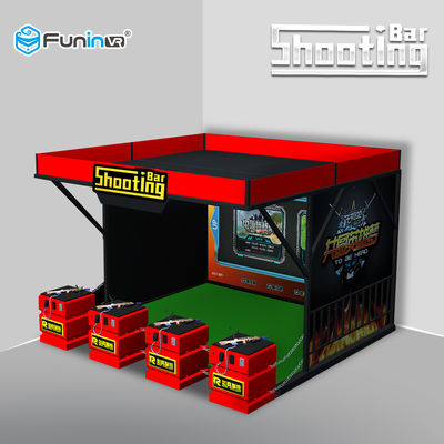 Joueurs du héros 4 de chasse de tir de sens de machine de jeu de tir d'écran de projecteur vrais