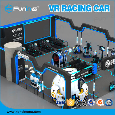 Simulateur de jeu de l'espace de la machine VR de jeu de voiture de VR pour 1 joueur 2500*1900*1700mm