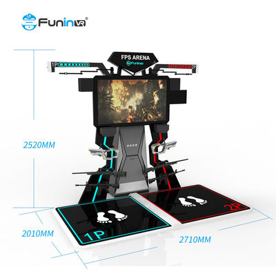 Jeu de tir de la tôle VR FPS emballant le simulateur de vol de machine du jeu 9d