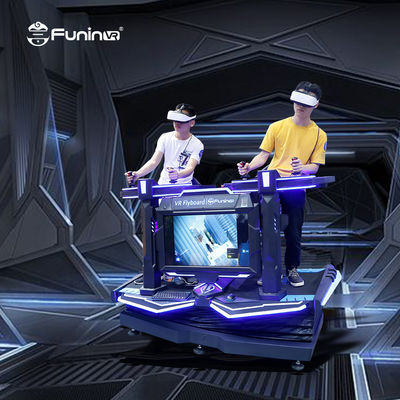 VR pilotent la machine de réalité virtuelle de simulateur de joueurs du panneau 2 avec le jeu de tir de VR pour le centre commercial