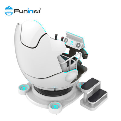 Simulateur de cinéma de réalité virtuelle de joueurs du double 2 de chaise des oeufs VR du cuirassé 9D de VR