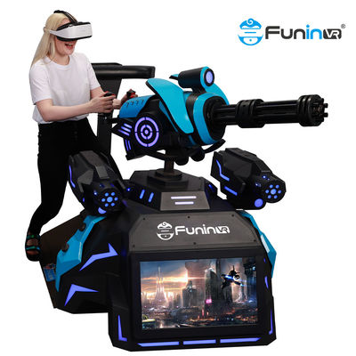 Marcheur de vente chaud de la réalité virtuelle 9d VR de machine de jeu électronique de tir d'arme à feu gatling tirant la plate-forme debout du vr 9d