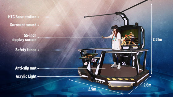 1 centre commercial battu par réalité virtuelle d'occasion de la charge évaluée 200kg de machine de jeu de la station 9D de nteractivity de débiteur