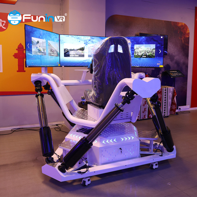 Simulateur commercial de la réalité virtuelle 9D emballant le simulateur Arcade Game Chair de moto de F1 Seat