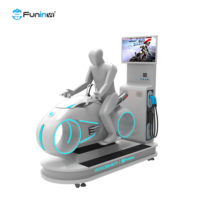 Simulateur de course de moto VR immersif HD contrôle de mouvement d'écran pour l'intérieur extrême