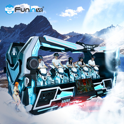 Découvrez le futur du divertissement avec le simulateur 9D VR Dragon Rider 5 places sur une plateforme à thème extrême dynamique