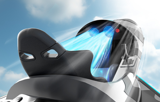 Parc d'attractions VR amusant avec effets vibrants et connectivité WIFI