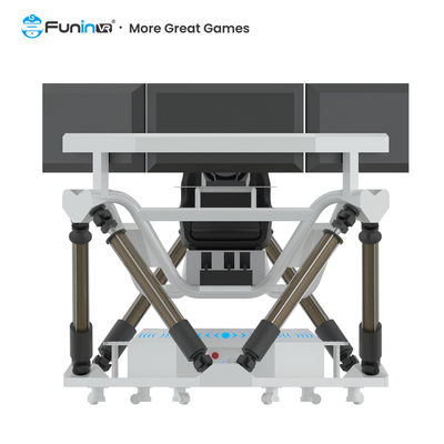 Simulateur de course automobile en promotion avec trois écrans : libérez tout le potentiel de votre espace de divertissement grâce au cinéma de réalité virtuelle 9D innovant.