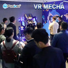 Le noir des joueurs simples VR Mecha de simulateur du parc à thème 9D VR avec la LED s'allume