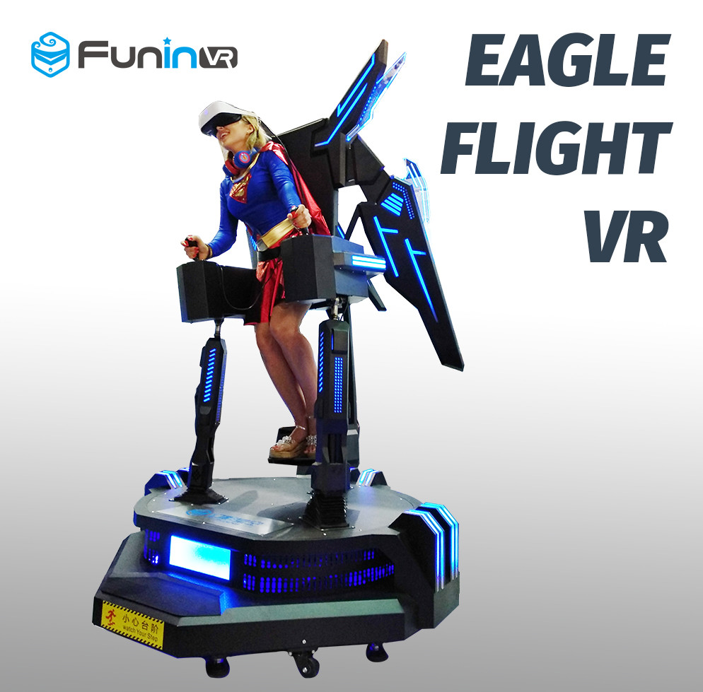 Simulateur de réalité virtuelle du vol 9D d'Eagle/simulateur parc d'attractions