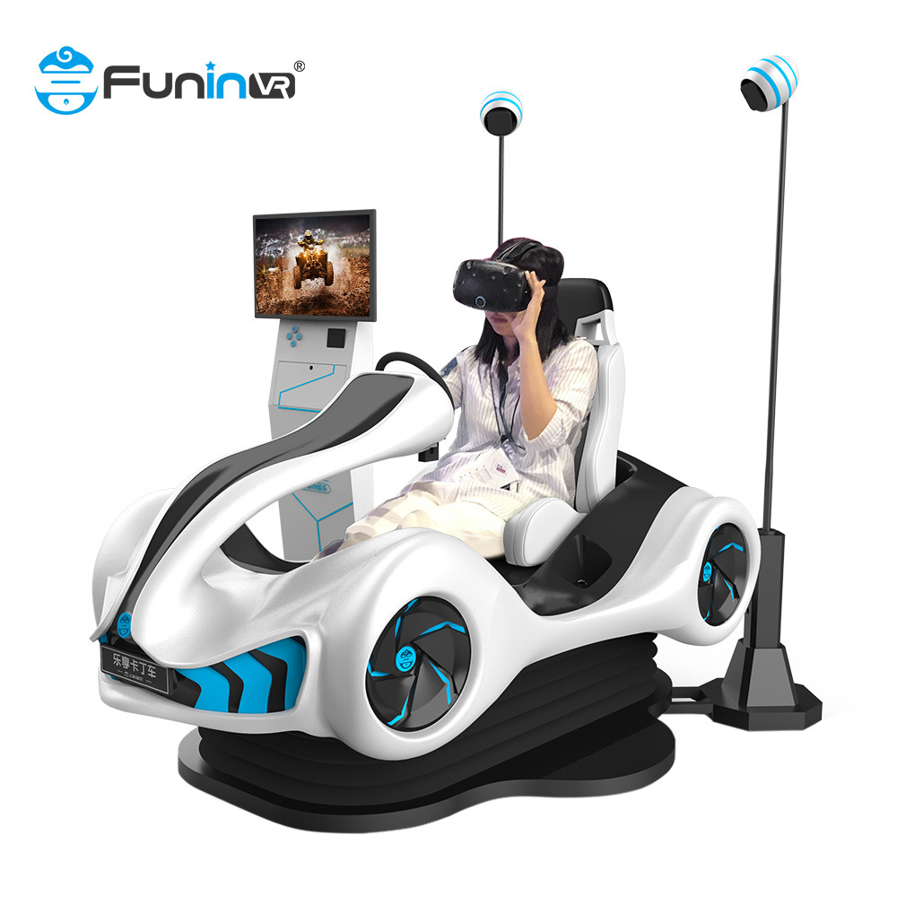 siège unique 9d VR emballant la plate-forme électrique de jeux interactifs de simulateur du kart 9D VR