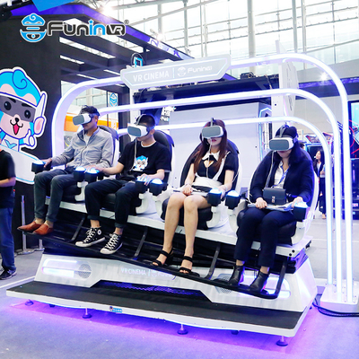 4 cinéma du parc 9D Vr d'Amus de simulateur de jeu de réalité virtuelle des joueurs 9D